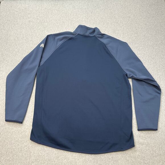 Eddie Bauer Jacket Mens T2XL Outpace Storm 1/2 Zip Fleece First Accent Navy Blue - Picture 6 of 13